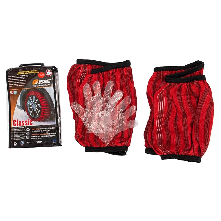 ISSE スノーソックス サイズ66 レッド Amazon | 【国内正規品】ISSE Safety(イッセ セイフティー) 布製